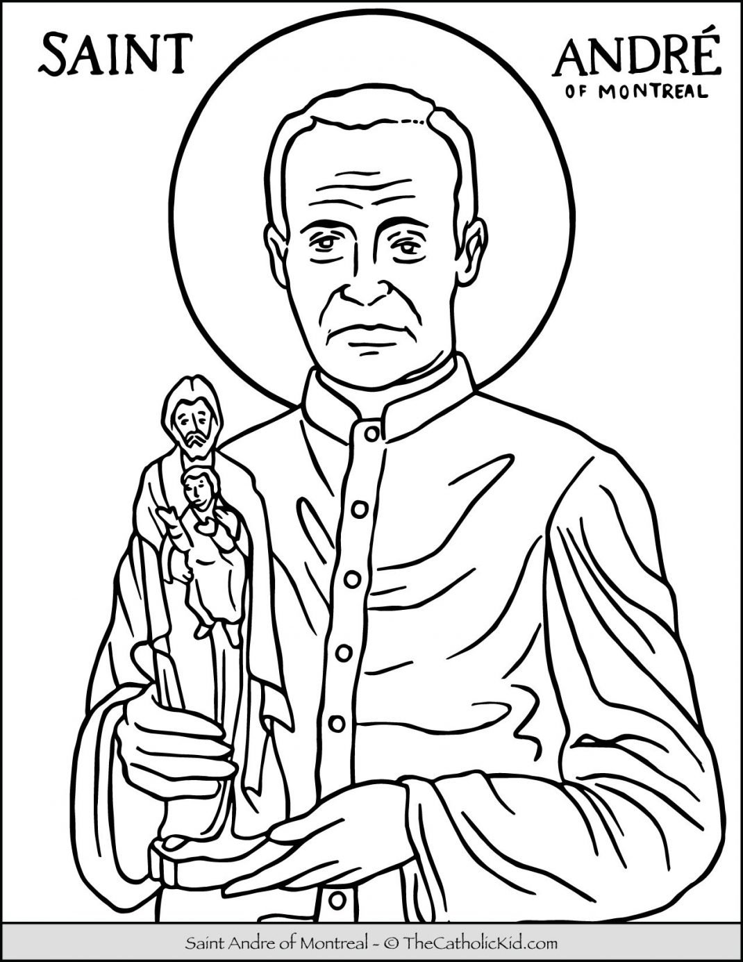 Saint coloring pages
