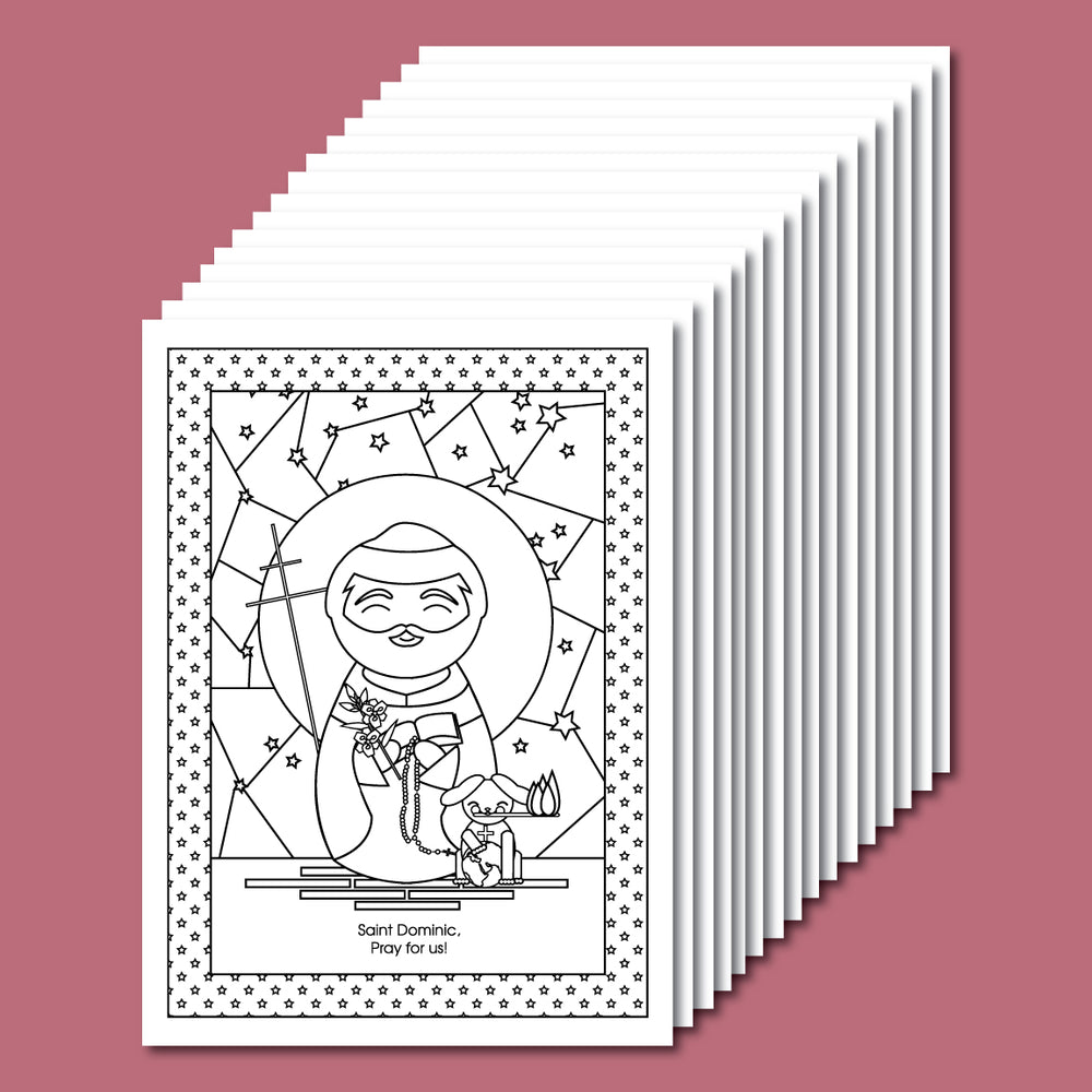 August saints coloring sheets