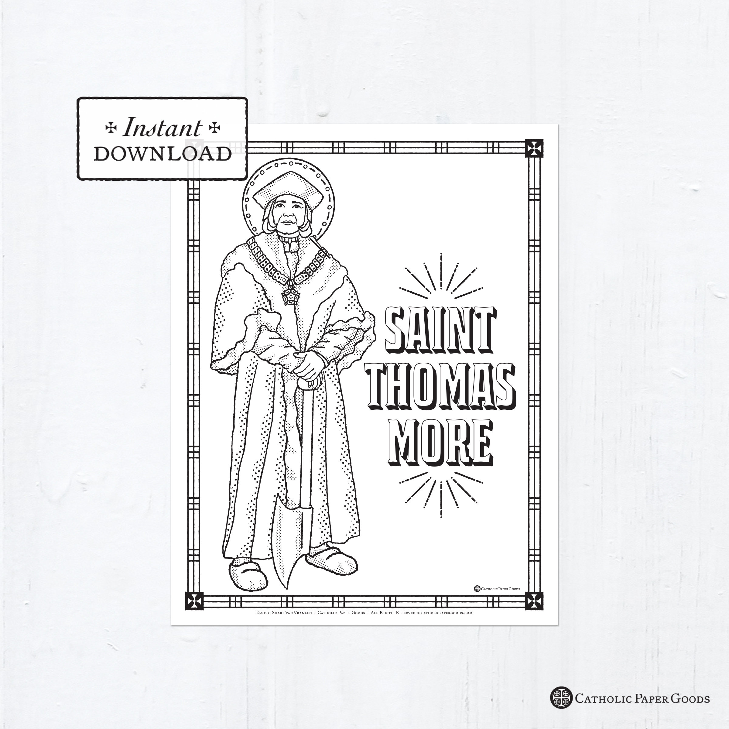 Catholic coloring page