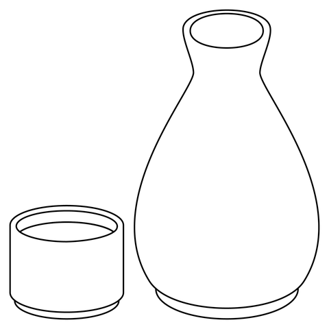 Sake coloring page free printable coloring pages