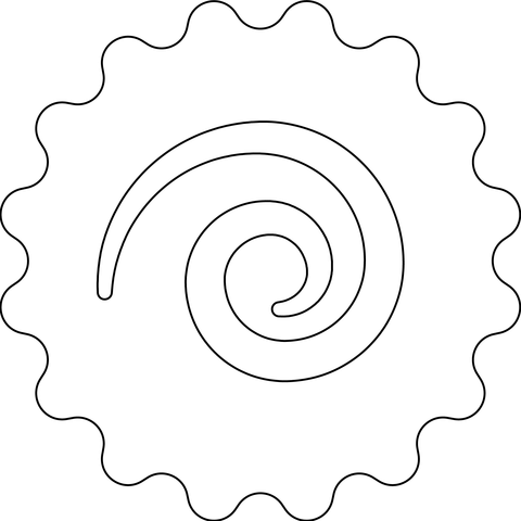 Fish cake swirl emoji coloring page free printable coloring pages