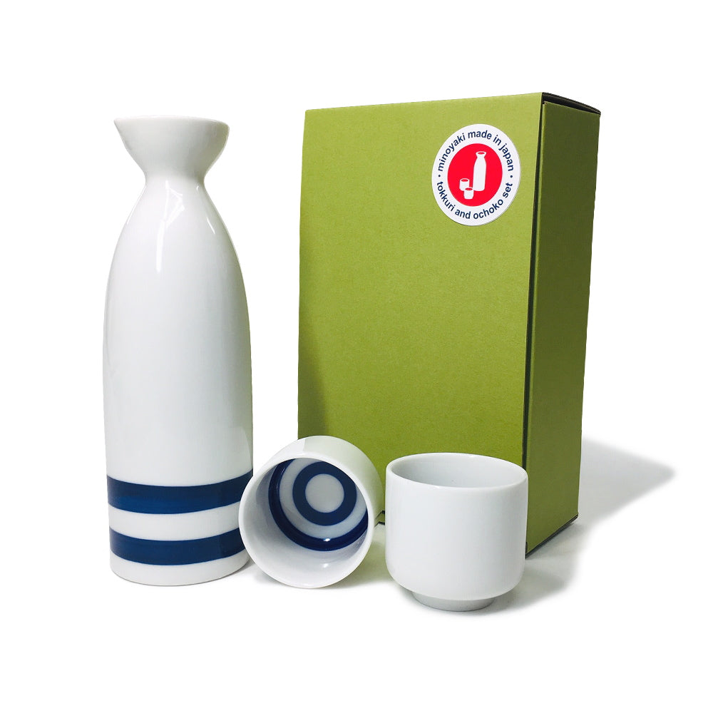 Japanese minoyaki janome sake set oz sake bottle and sake cup sa â cotonoha