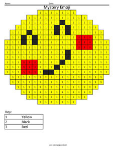 Emoji color by number