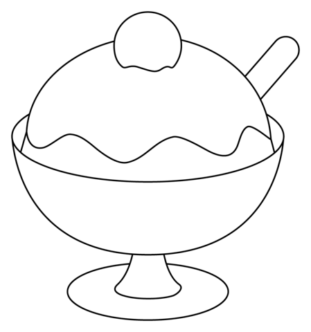 Shaved ice emoji coloring page free printable coloring pages