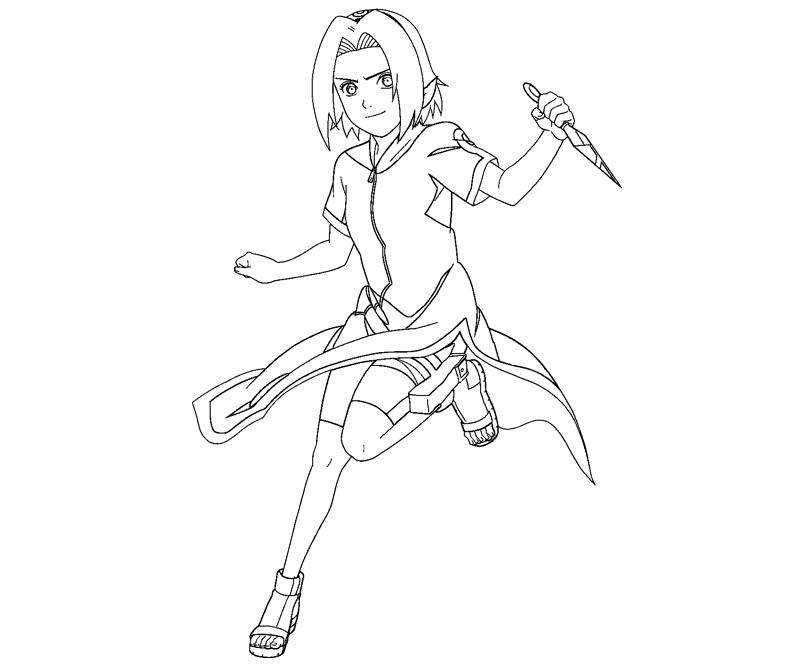 Sakura haruno coloring crafty teenager