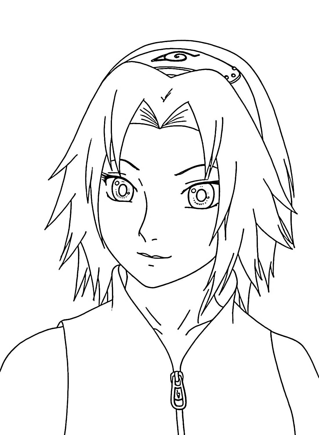 Sakura haruno coloring pages naruto