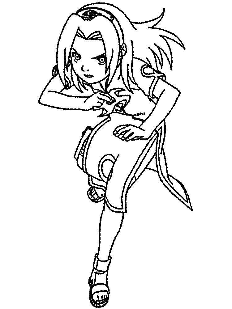 Online coloring pages coloring page sakura anime download print coloring page