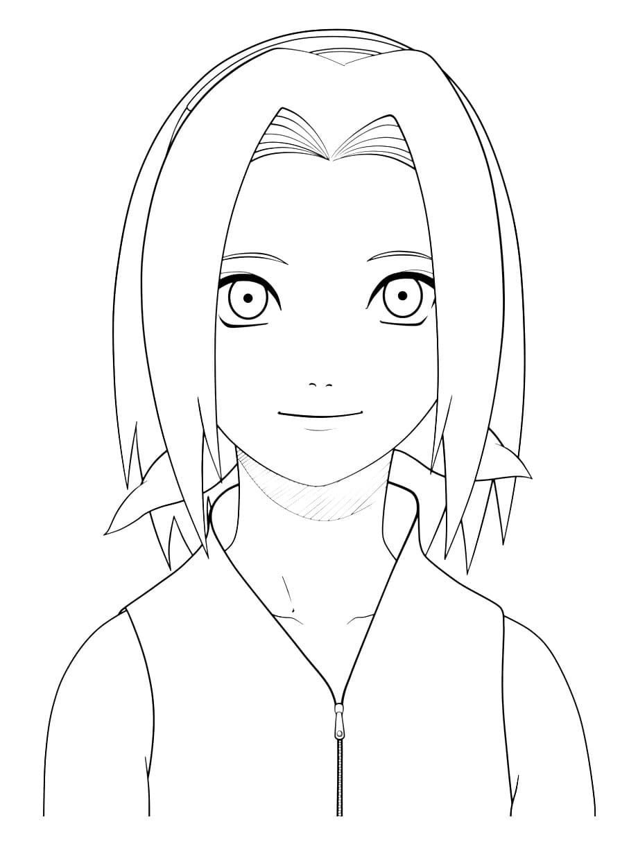 Sakura haruno coloring pages