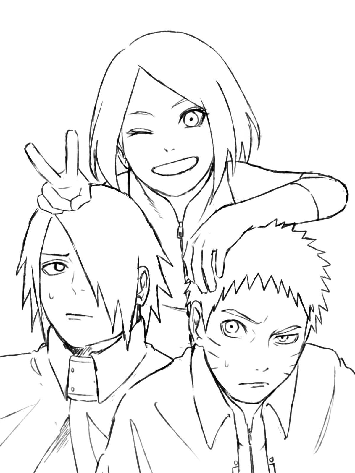 Naruto coloring pages