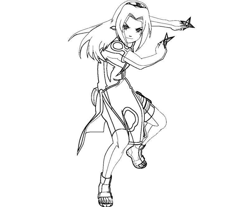 Sakura haruno coloring crafty teenager