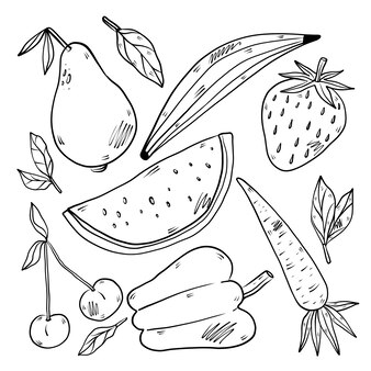 Page salad coloring images