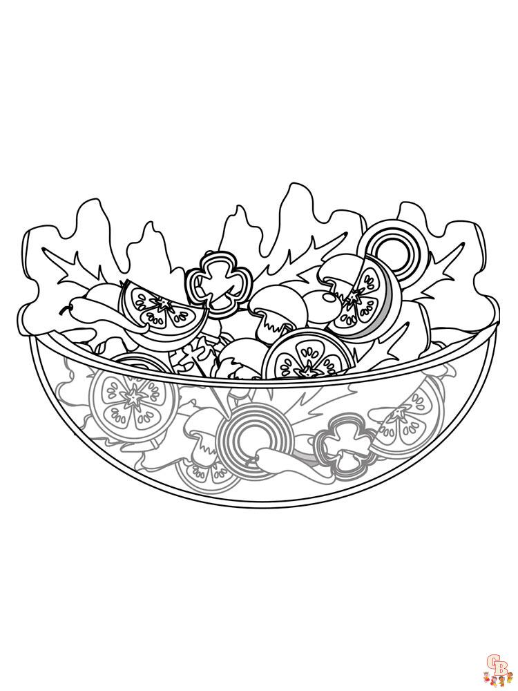 Healthy food coloring pages free printable and easy