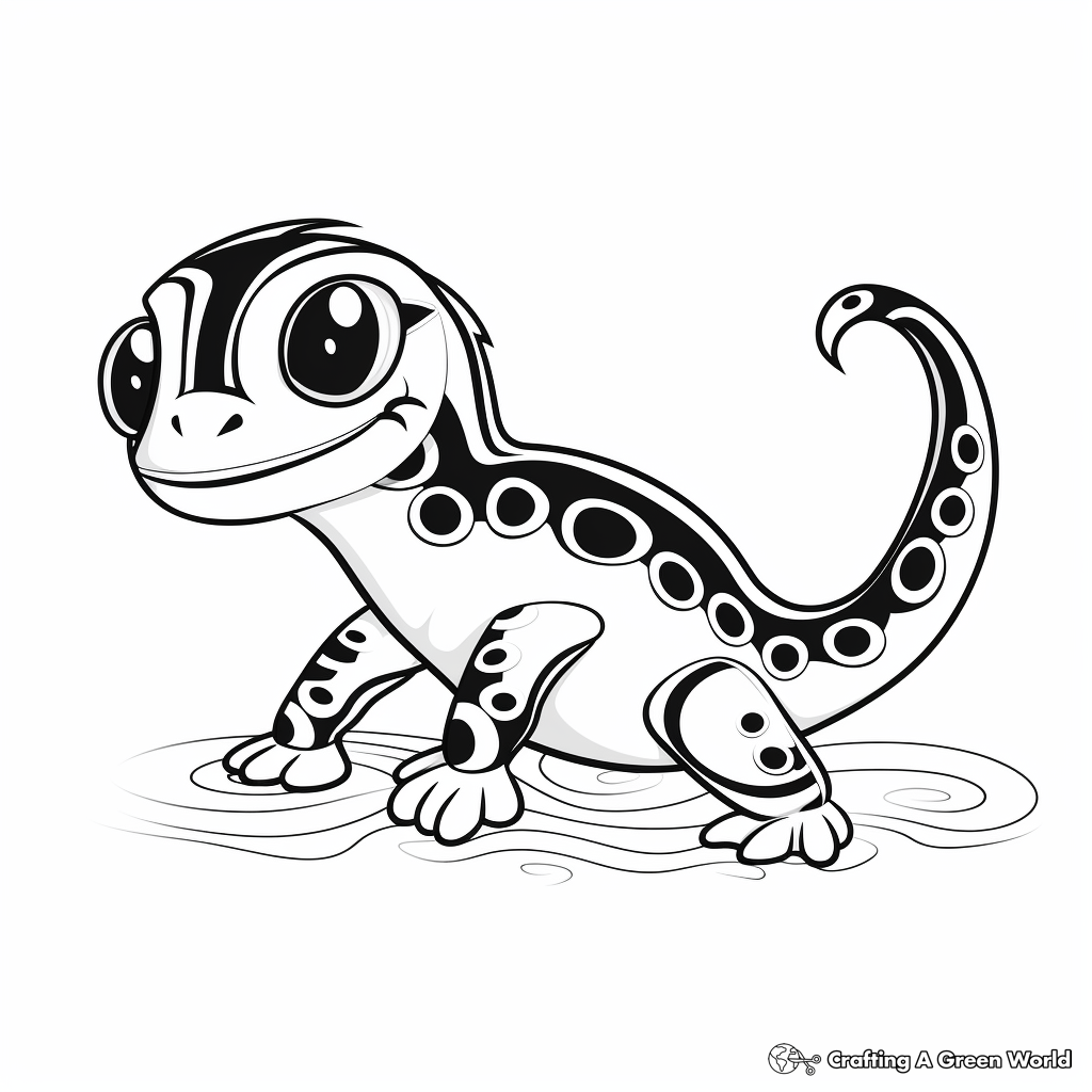 Salamander coloring pages