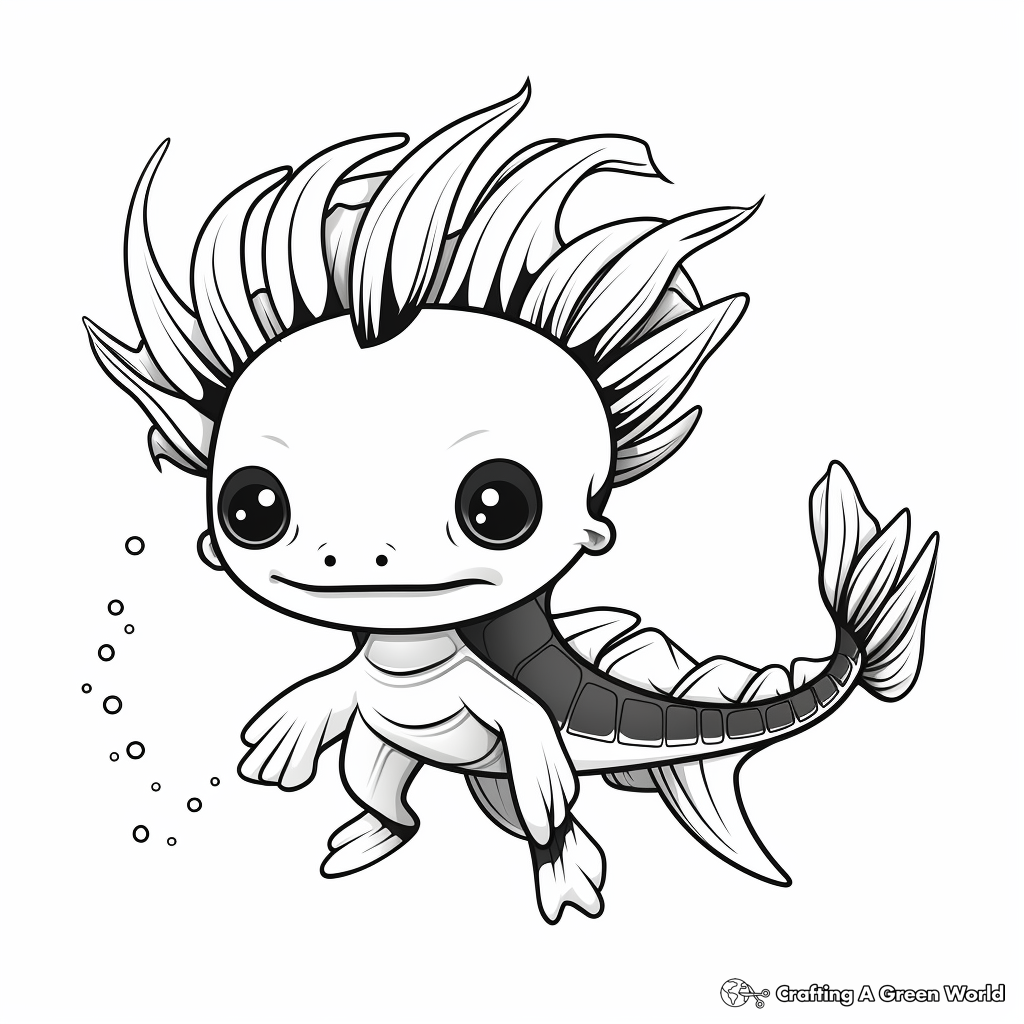 Salamander coloring pages