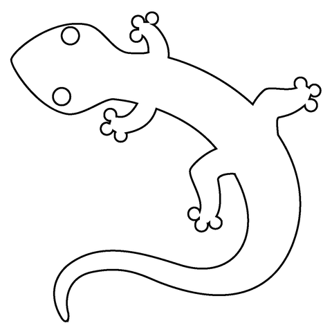 Lizard emoji coloring page free printable coloring pages