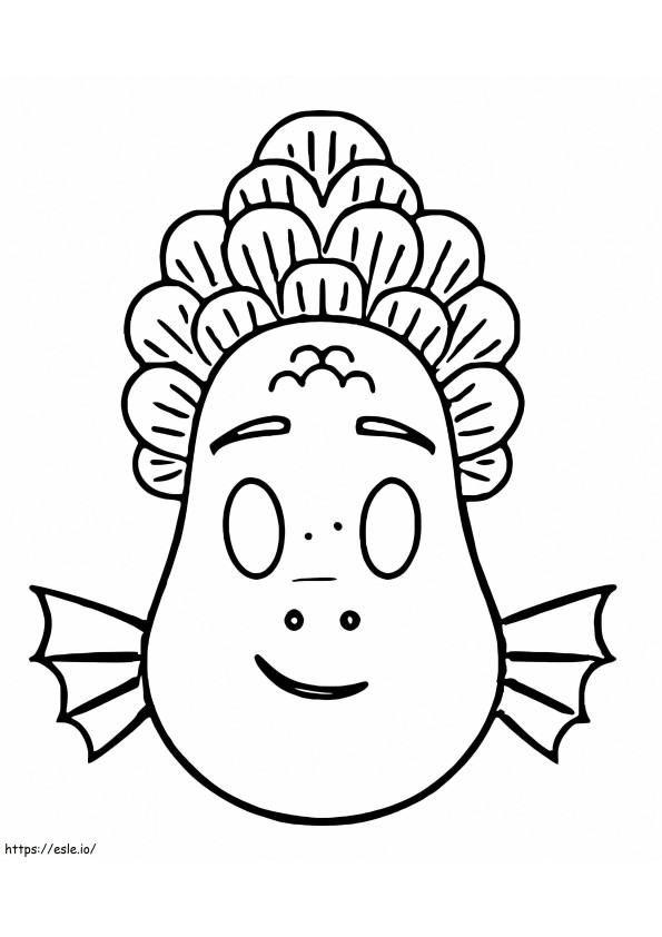 Cute gecko coloring page