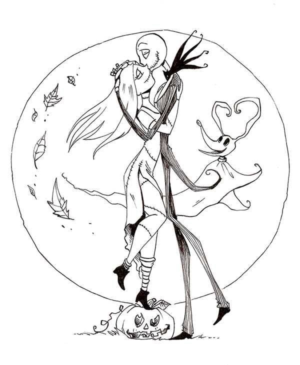 Free printable nightmare before christmas coloring pages
