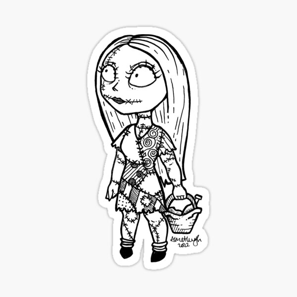 The nightmare before christmas sally sticker for sale by miss