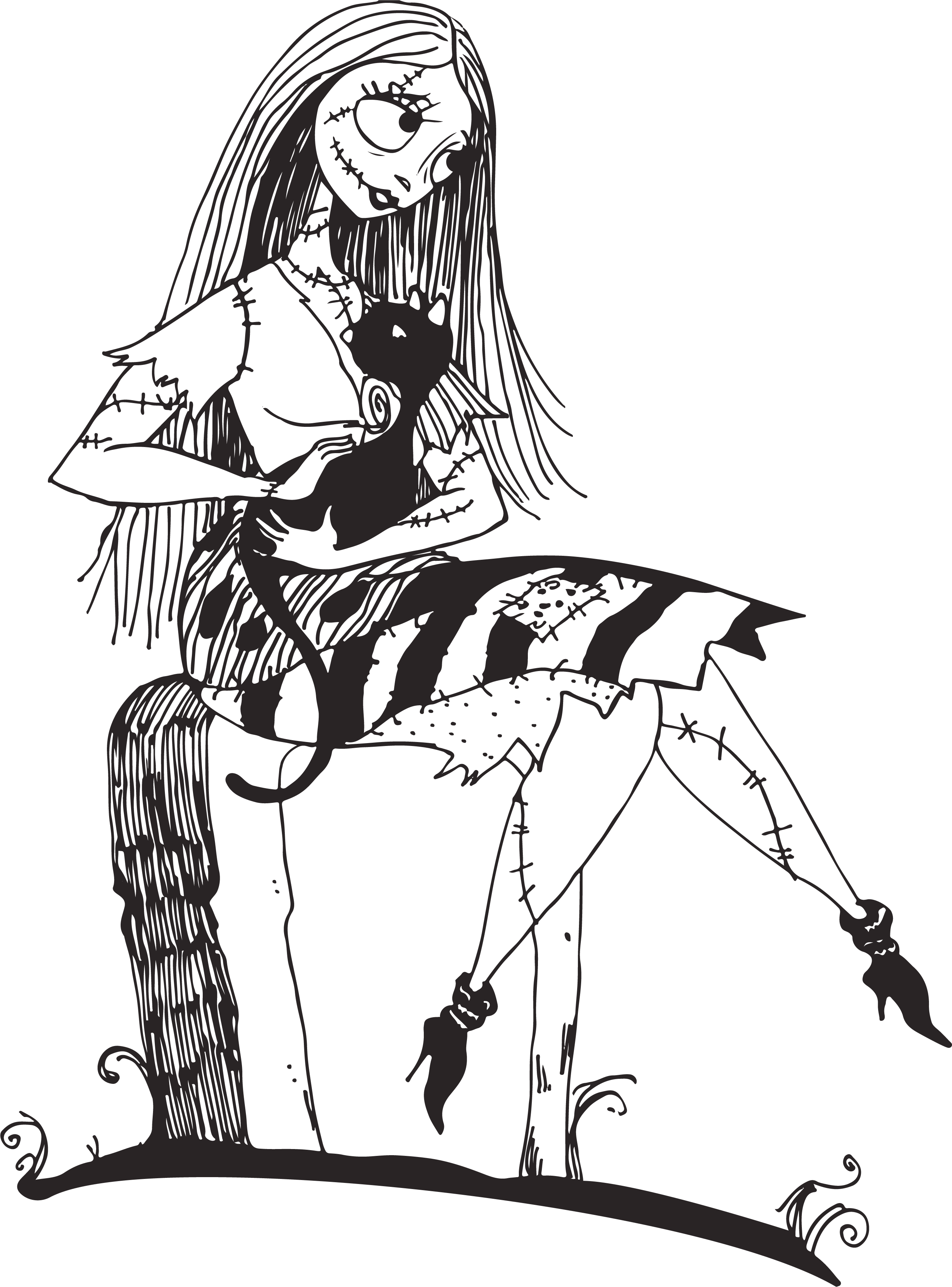 Sally svg nightmare before christmas svg halloween svg ch