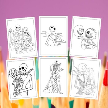 Nightmare before christmas coloring pages jack skellingtons christmas tale