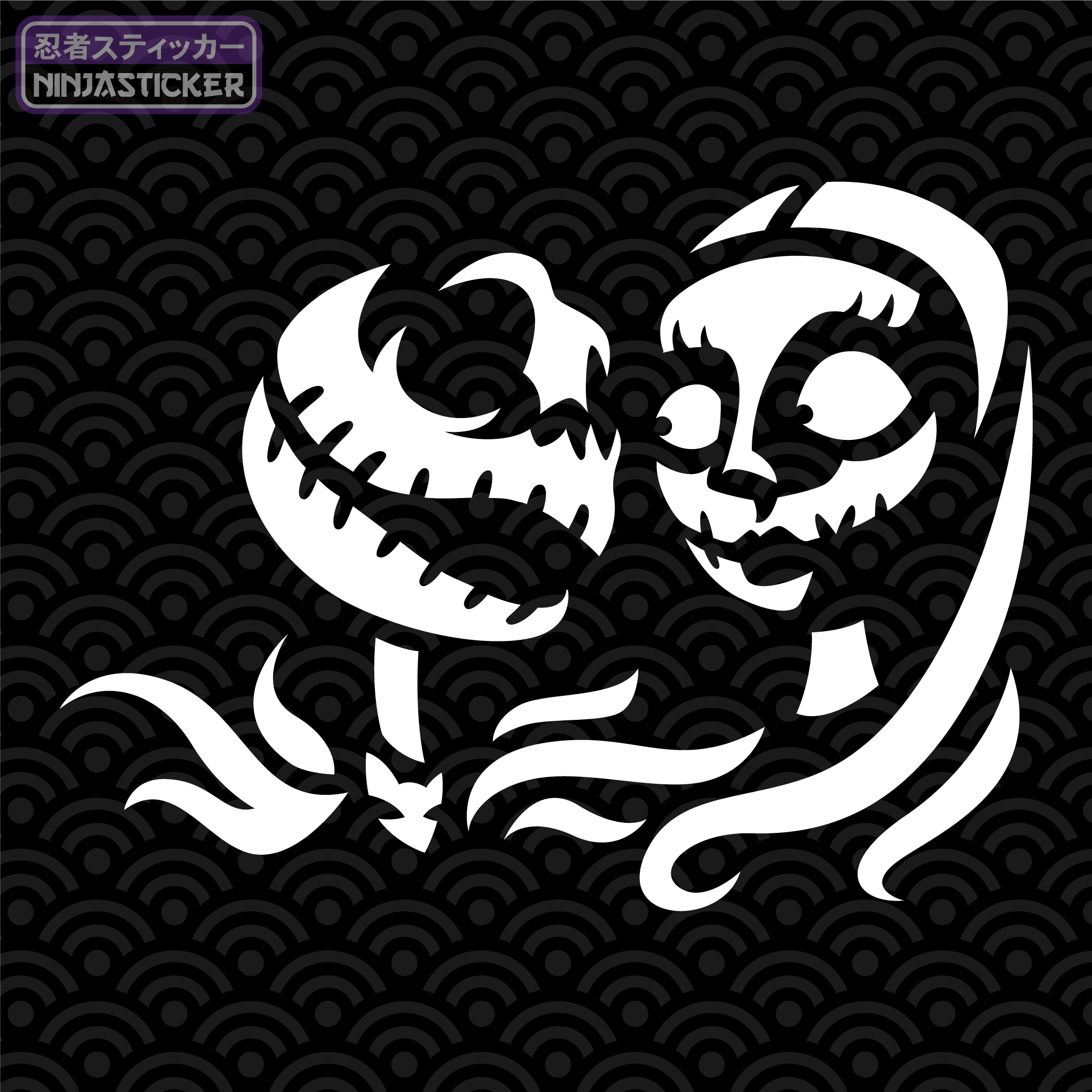 Jack and sally sticker