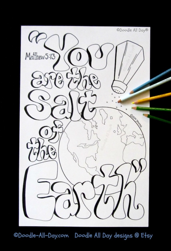 Salt of the earth x printable