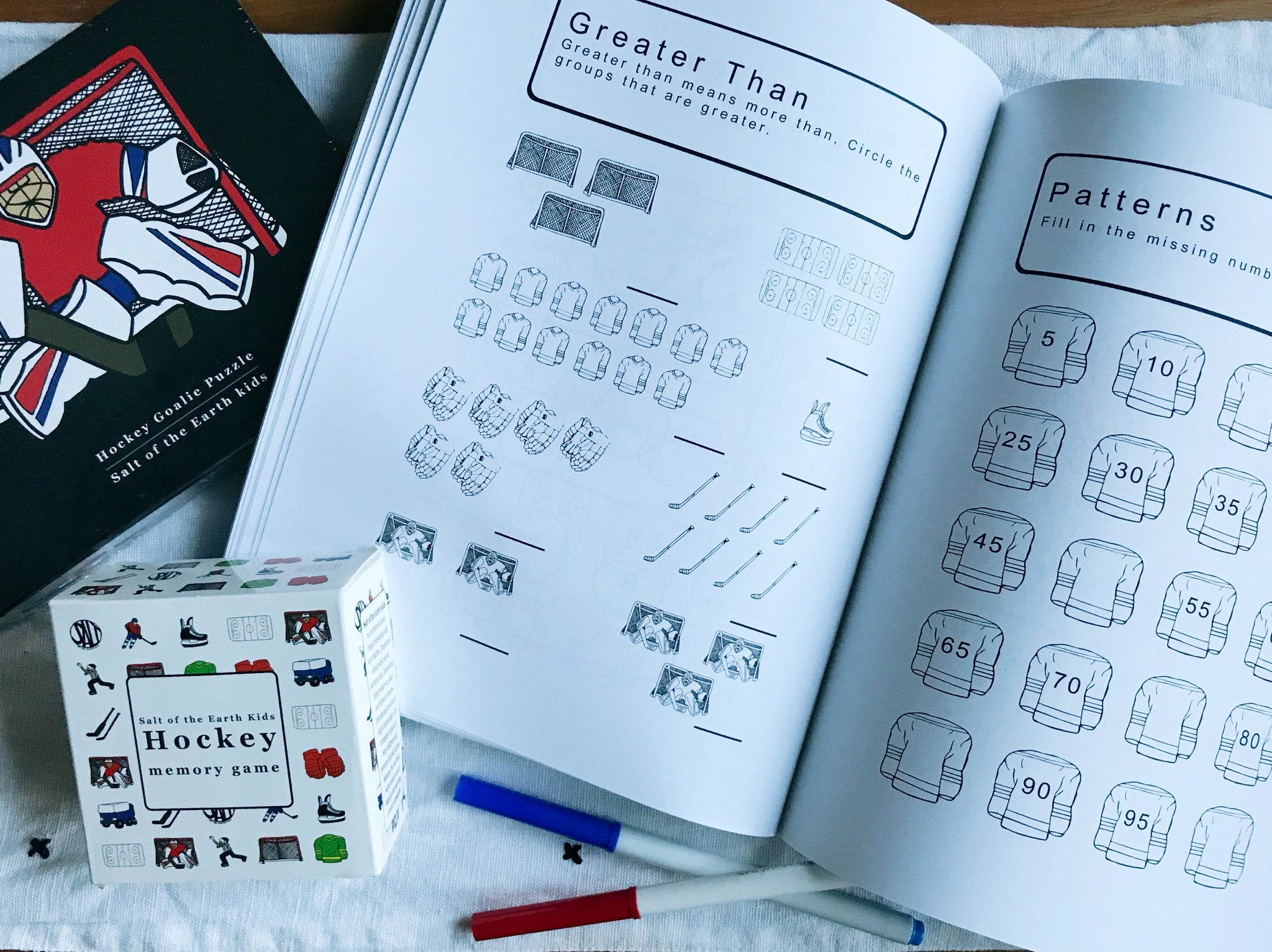 Hockey educational work coloring book â salt of the earth kids