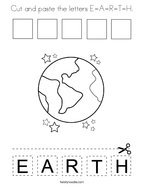 Earth coloring page