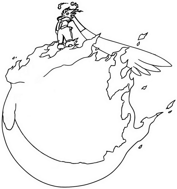 Coloring page gigantamax pokãmon gigantamax cinderace