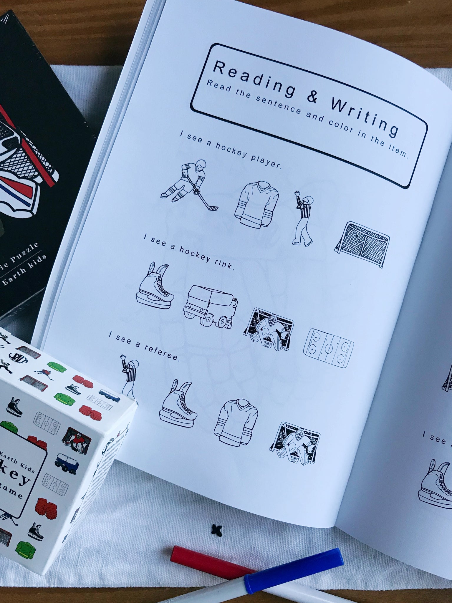 Hockey educational work coloring book â salt of the earth kids