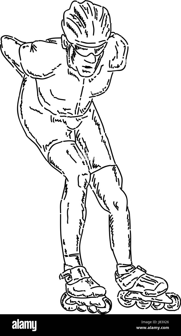 Salud de dibujos animados imãgen de stock en blanco y negro