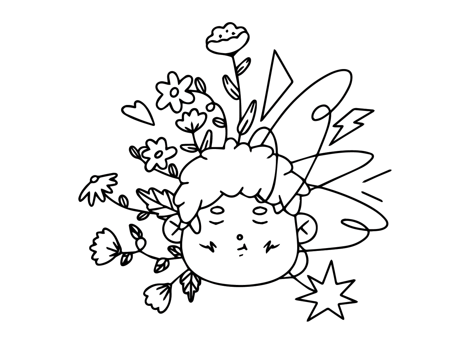 Mental health to print coloring page