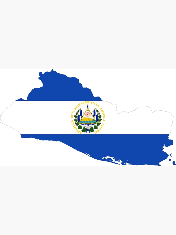 Bandera de el salvador mapa de el salvador flag map design magnet for sale by farhanhafeez