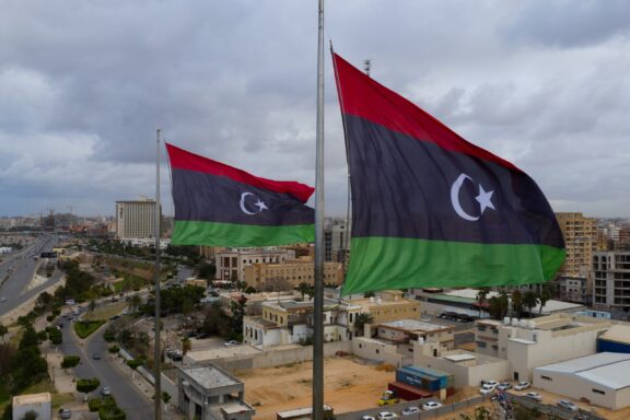 Libya flag map and meaning