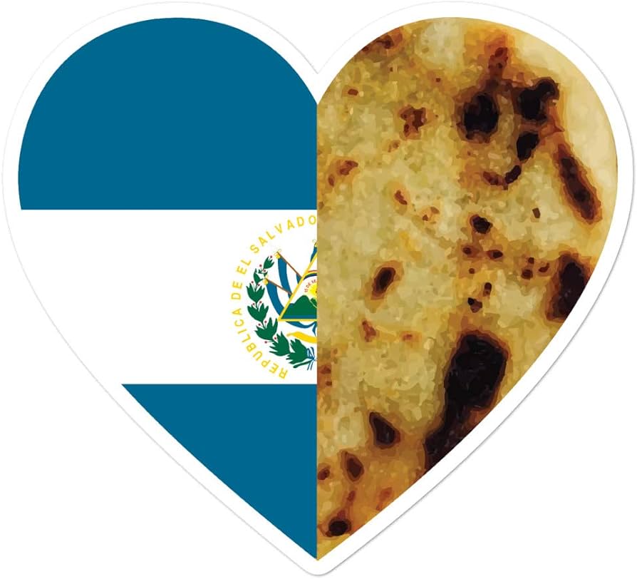 Pupusas el salvador flag sticker guanaco decal women girl salvadorena salvadorian puchica vos love shirtsurf toys games