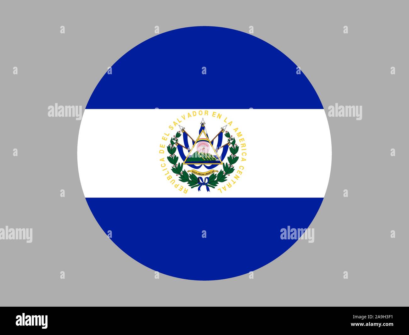 National flag of republic of el salvador original colors and proportion simply vector illustration from countries flag set stock vector image art
