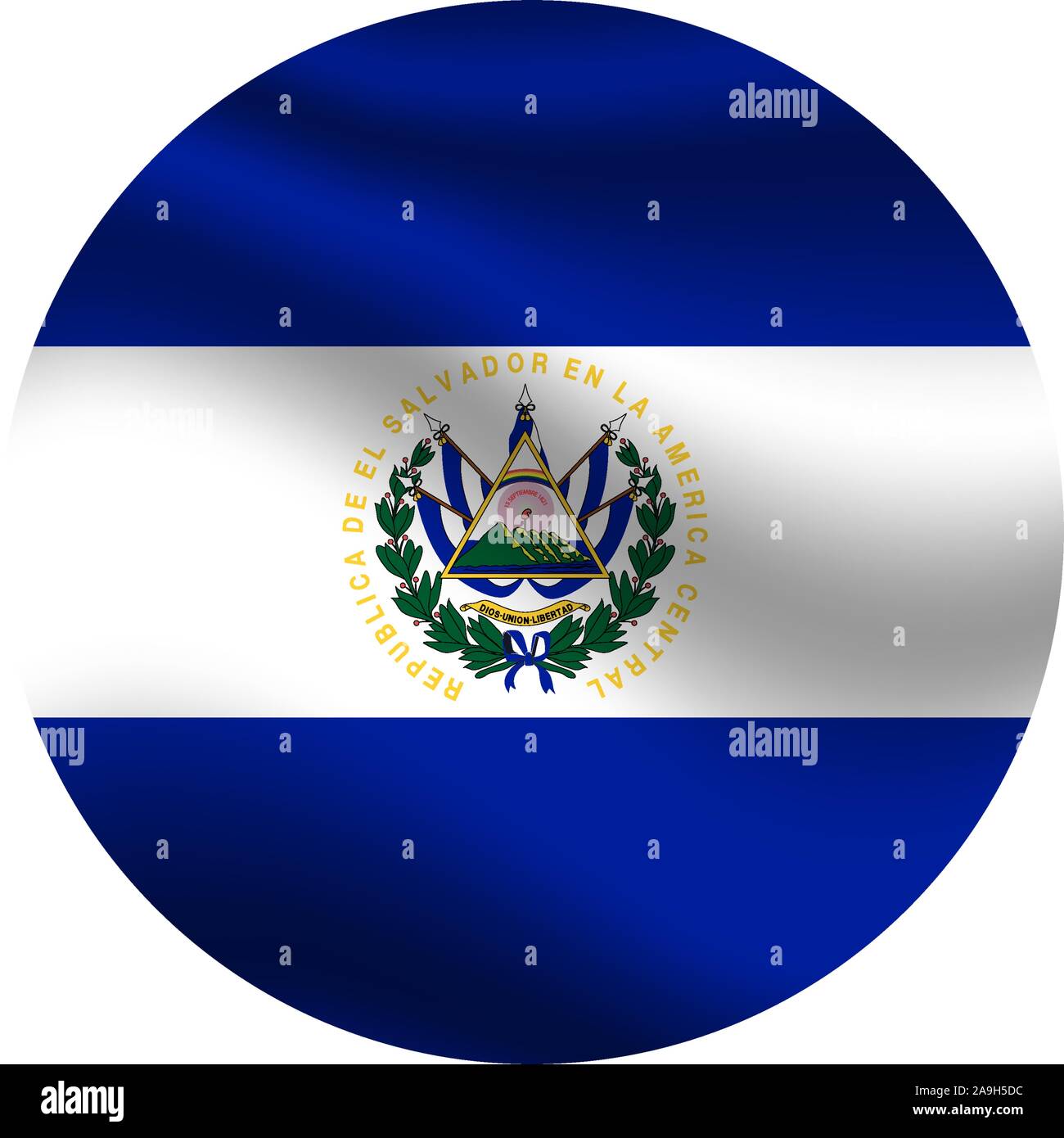 National flag of republic of el salvador original colors and proportion simply vector illustration from countries flag set stock vector image art