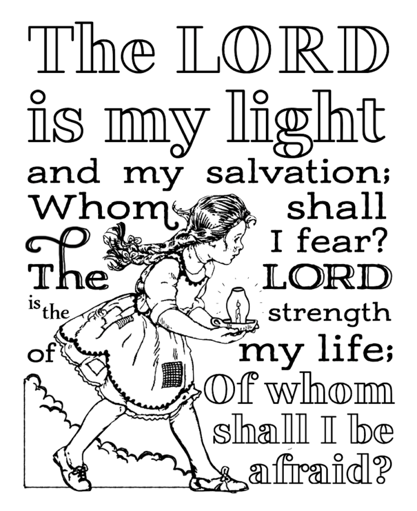 My light and salvation coloring page