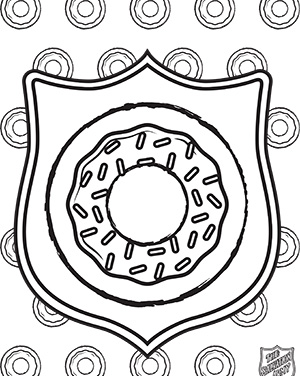 National donut day coloring pages for kids