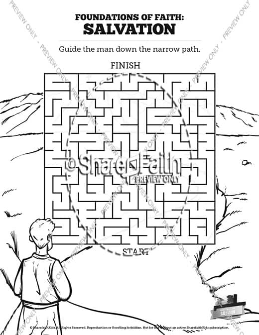 Matthew plan of salvation bible mazes â