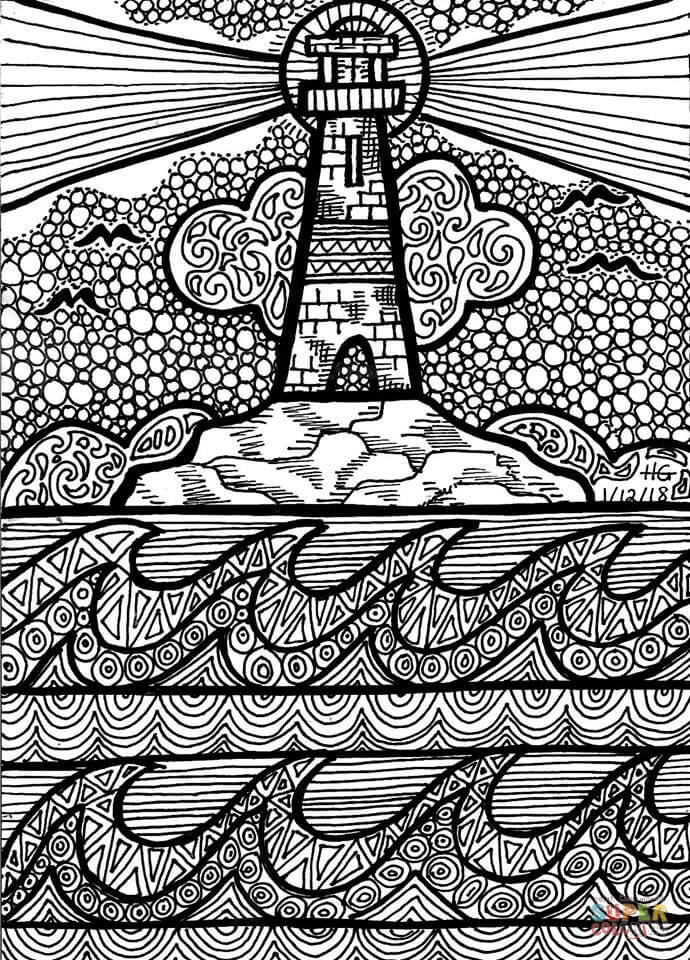 My light and salvation zentangle coloring page free printable coloring pages