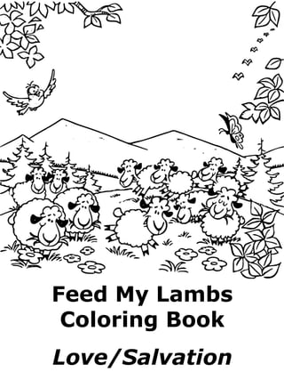 Feed my lambs coloring book love and salvation verses pdf