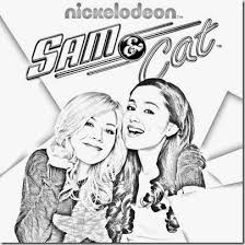 Sam and cat coloring page sam cat desenhos para colorir sam e cat