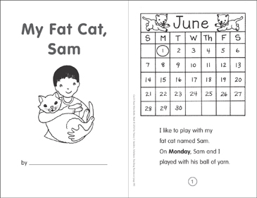 My fat cat sam calendar concepts printable mini