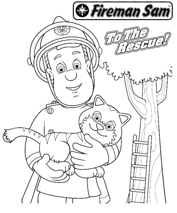 Coloring page firefighter jobs â printable coloring pages