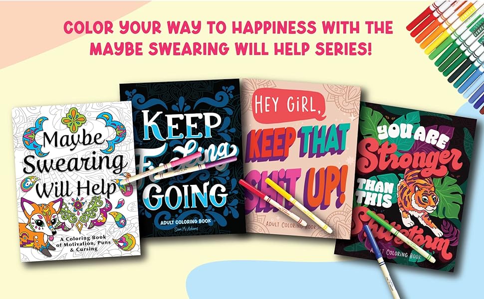 Maybe swearing will help adult coloring book spectrum nyx mcadams sam books