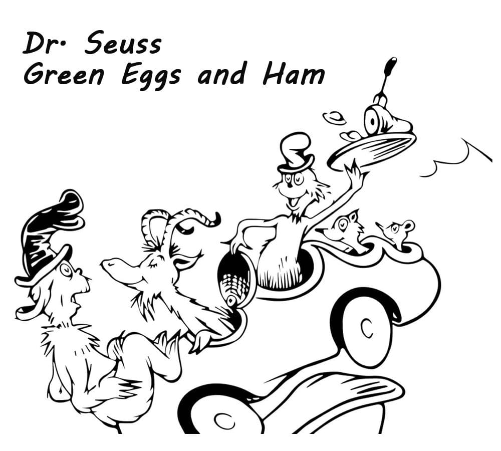 Green eggs and ham coloring pages wonder day â coloring pages for children and adults