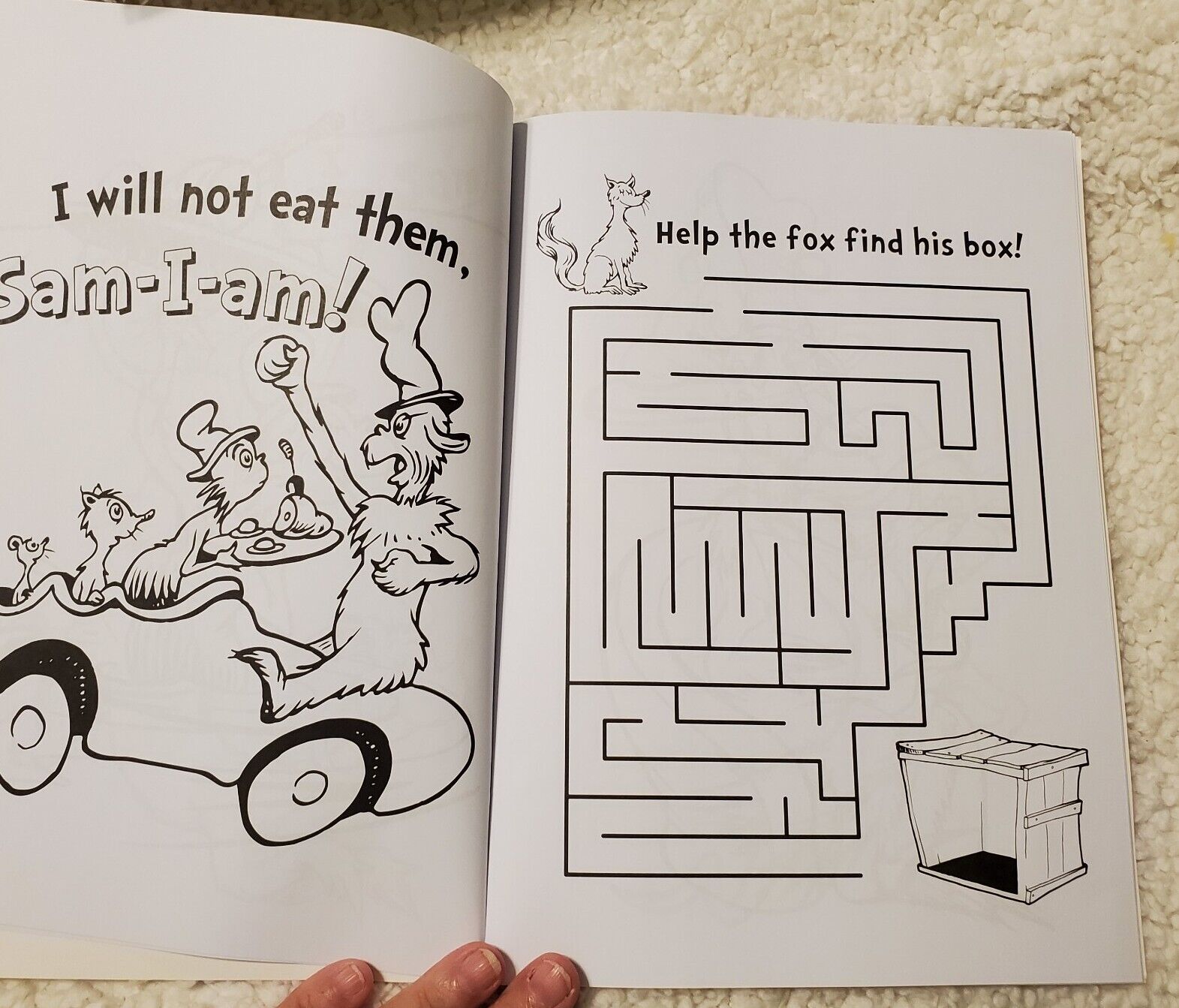 Lot of dr seuss coloring books and crayons