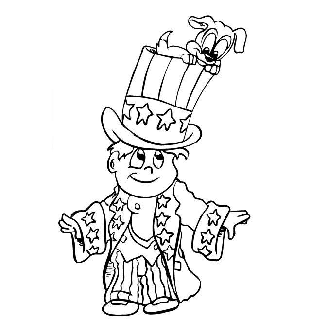 Free printable fourth of july coloring pages for kids