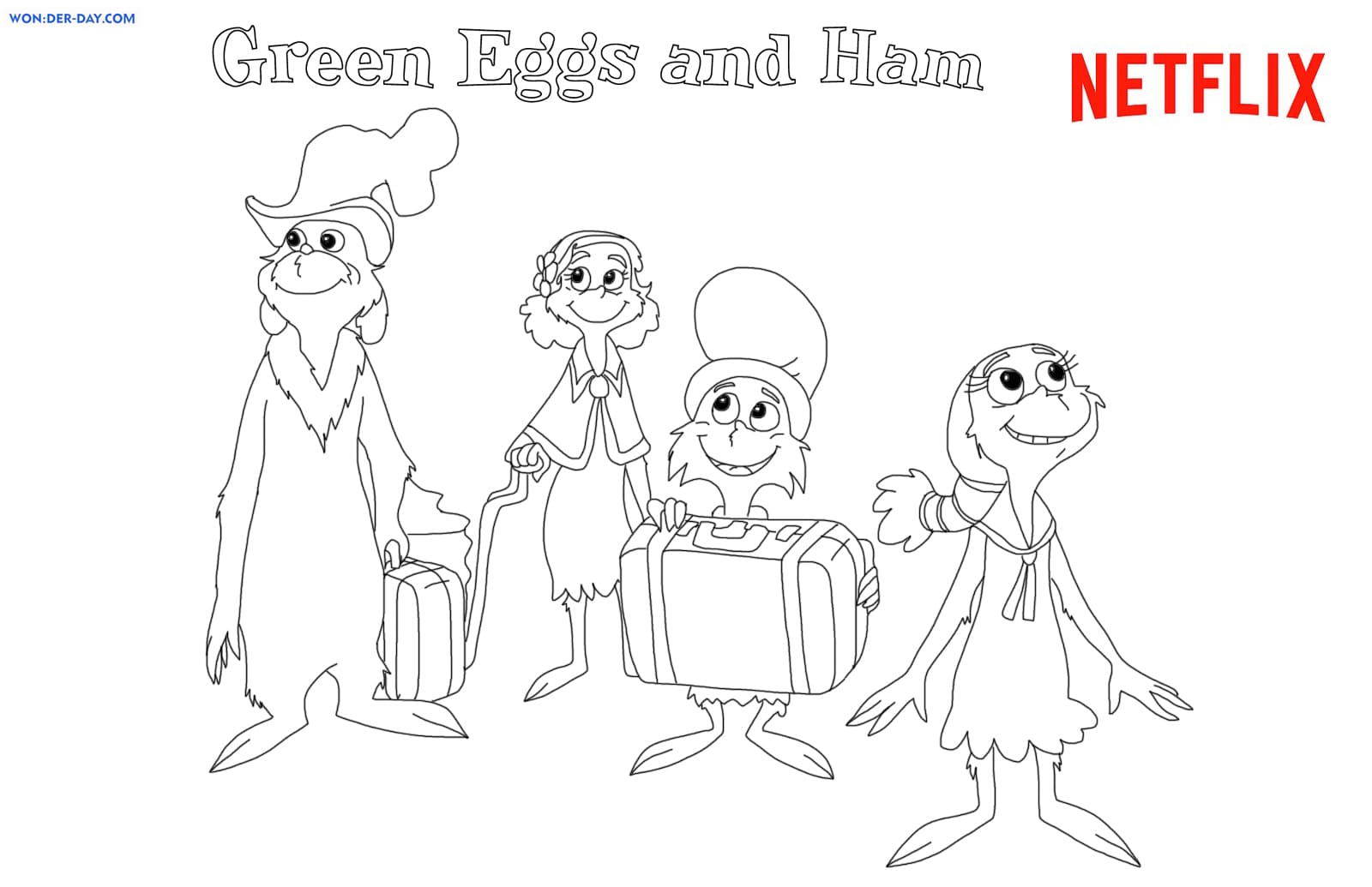Green eggs and ham coloring pages wonder day â coloring pages for children and adults